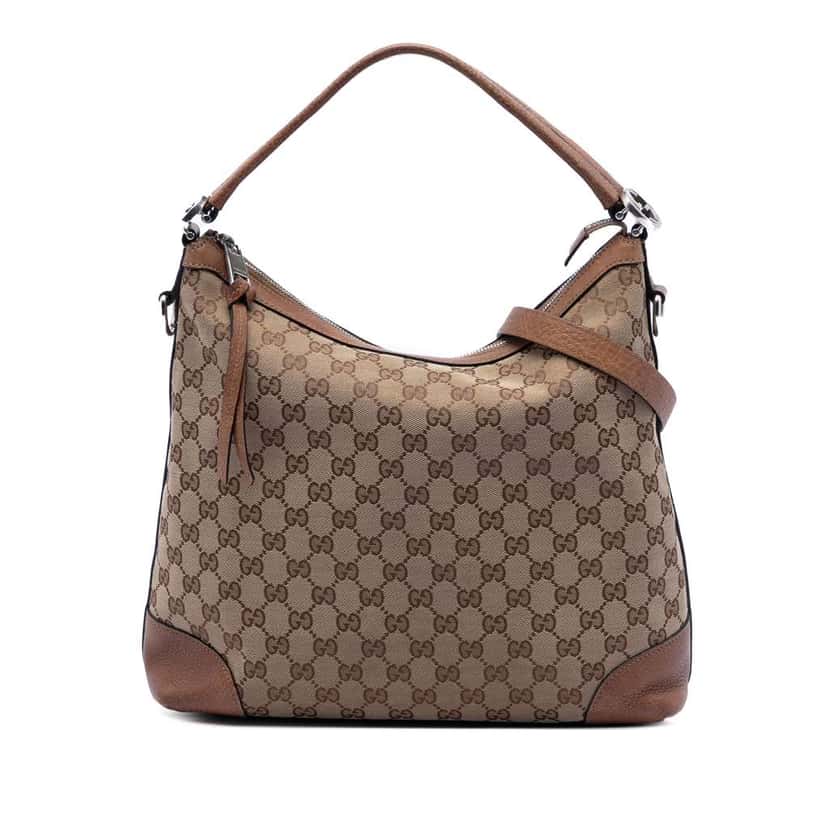 Gucci Small GG Canvas Miss GG Hobo Brown Canvas Good condition - Front View