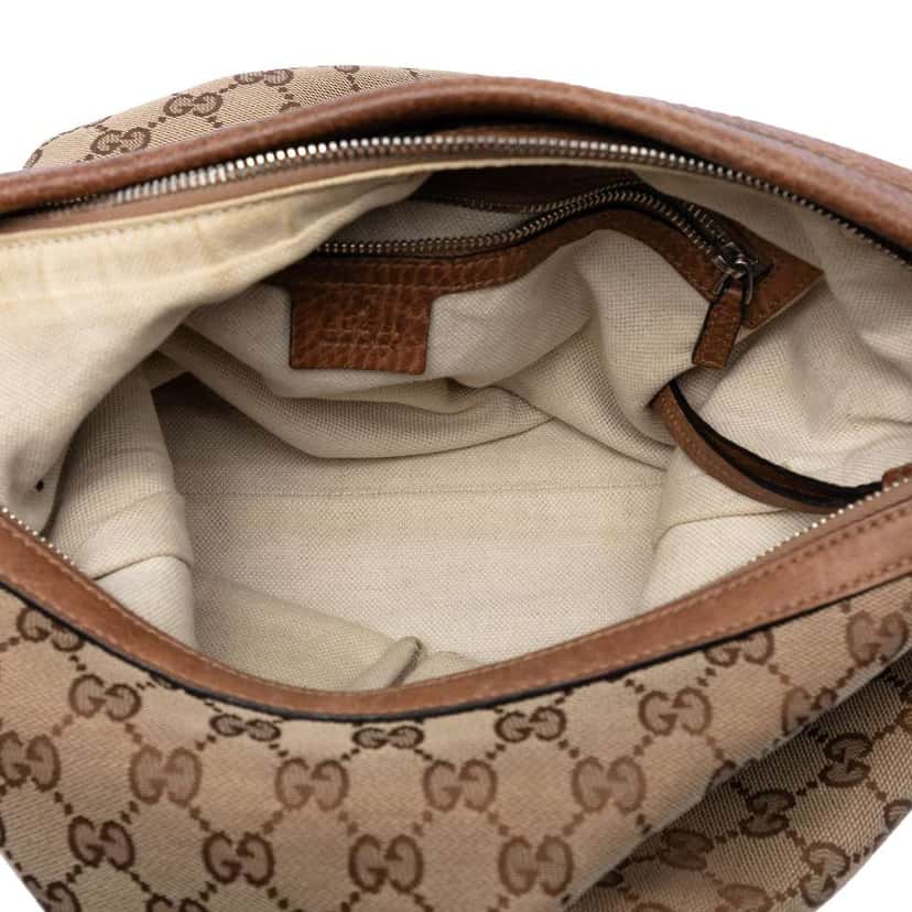 Gucci Small GG Canvas Miss GG Hobo Brown Canvas Good condition - Model View