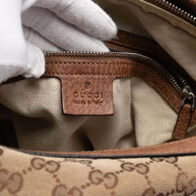 Gucci Small GG Canvas Miss GG Hobo Brown Canvas Good condition - Box View