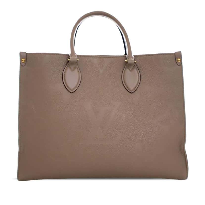 Louis Vuitton Monogram Empreinte OnTheGo MM Brown Leather Very good condition - Front View