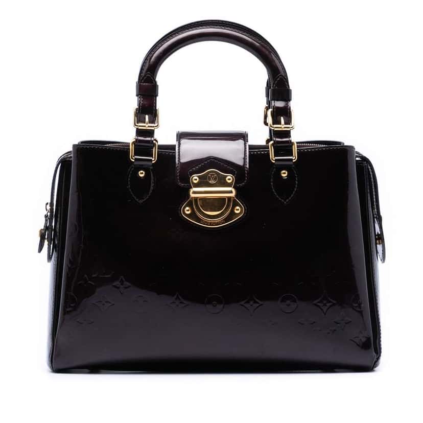 Louis Vuitton Monogram Vernis Melrose Avenue Purple Leather Good condition - Front View