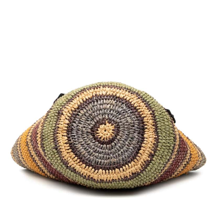 Balenciaga Raffia Motocross Panier Basket Tote Brown Good condition - Inside View