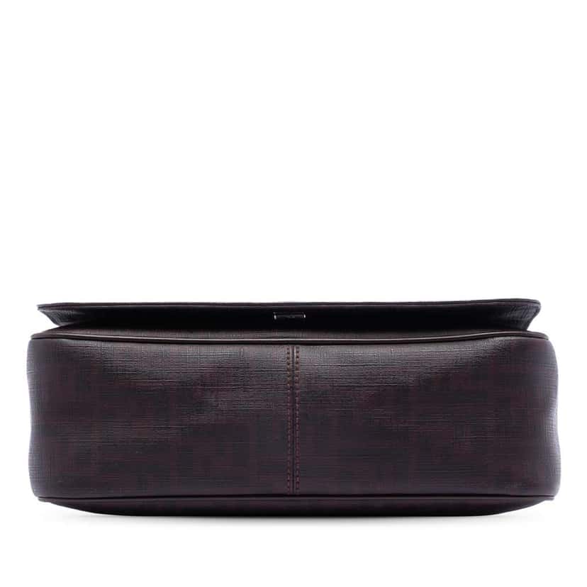 Fendi Zucca Spalmati Flap Crossbody Red Canvas Very good condition - Inside View