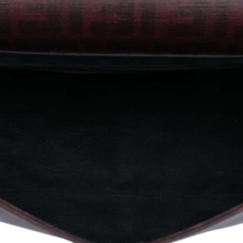Fendi Zucca Spalmati Flap Crossbody Red Canvas Very good condition - Model View