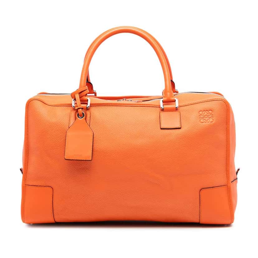 Loewe Leather Amazona 44 Orange Leather Good condition - Front View