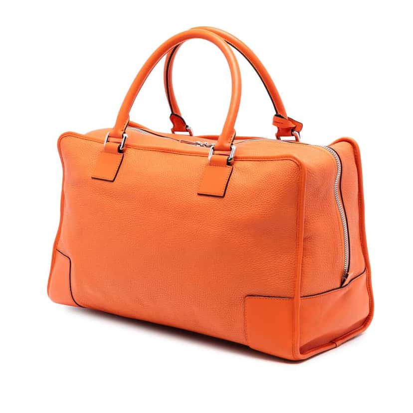 Loewe Leather Amazona 44 Orange Leather Good condition - Back View
