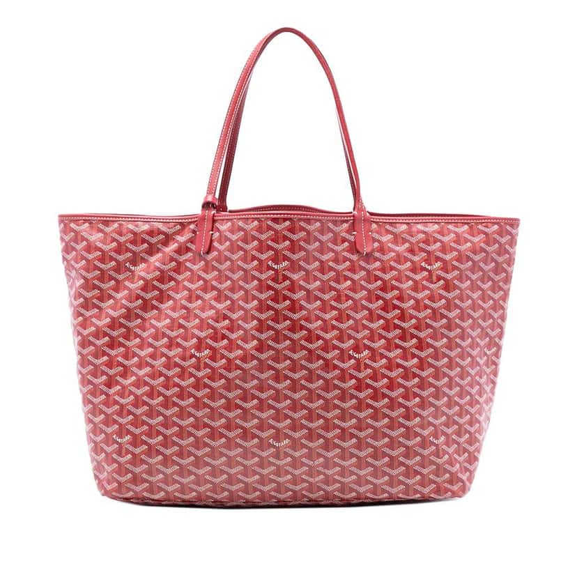 Goyard Goyardine Saint Louis GM Red Canvas Good condition - Front View