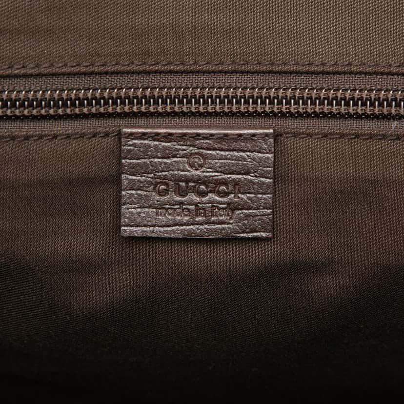 Gucci Large GG Supreme Double Buckle Flap Messenger Bag Brown Canvas Good condition - Box View