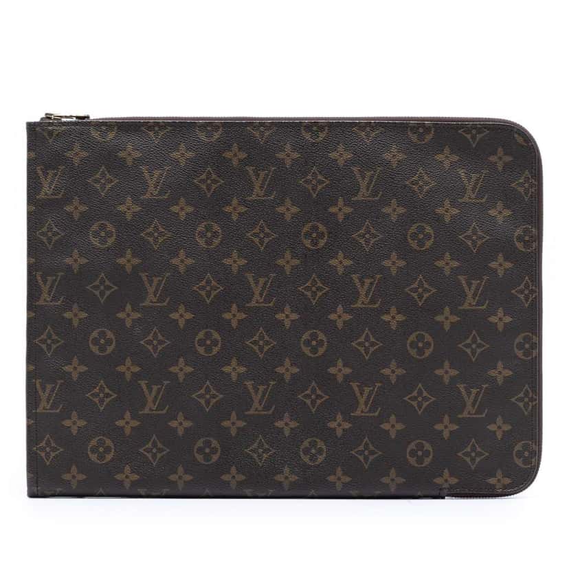 Louis Vuitton Monogram Poche Documents Portfolio Brown Good condition - Front View