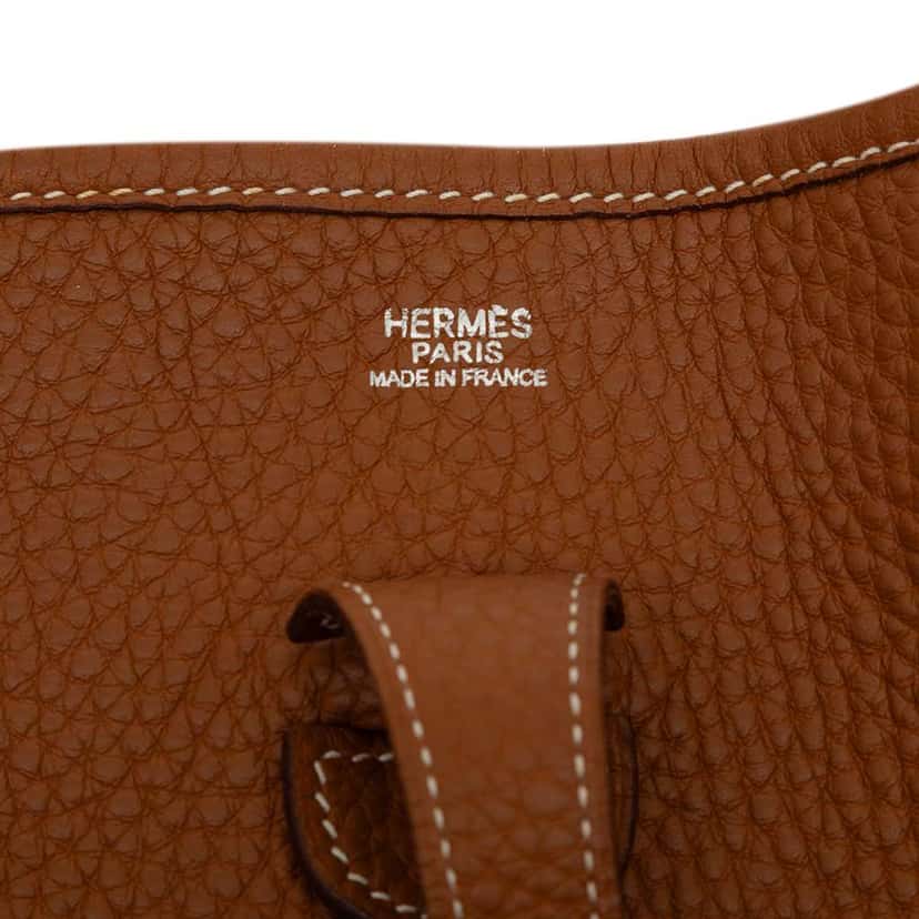 Hermès Clemence Evelyne II 29 Brown Leather Good condition - Box View
