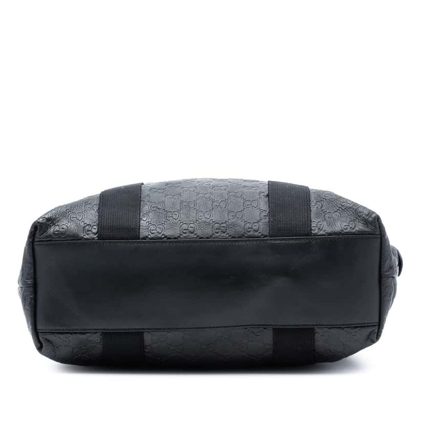 Gucci Guccissima Web Tote Black Leather Very good condition - Inside View