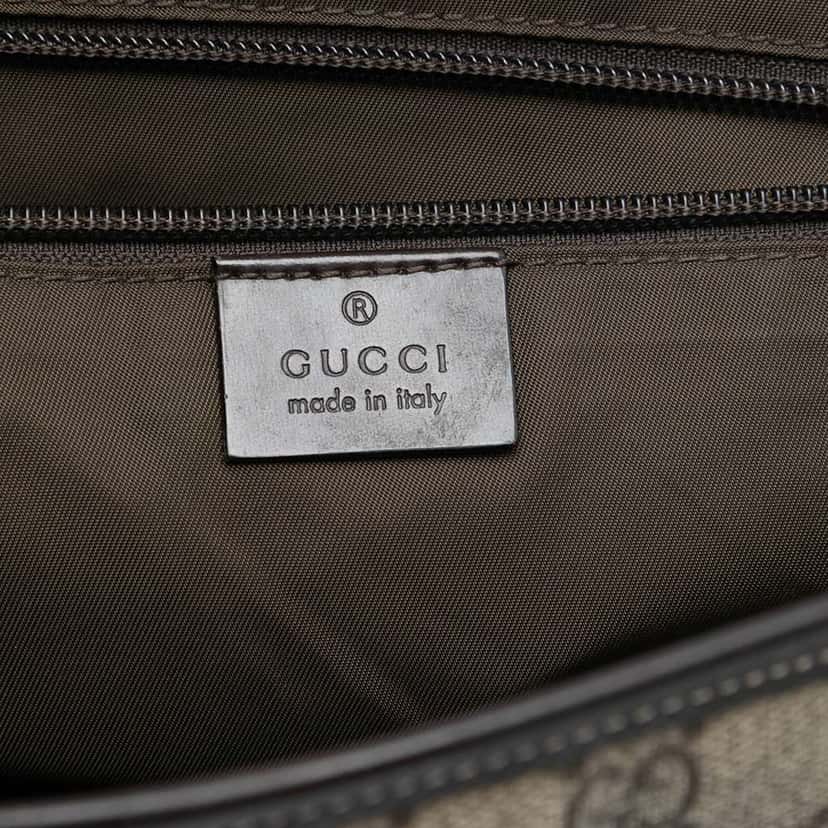 Gucci GG Supreme Interlocking G Crossbody Brown Canvas Very good condition - Box View