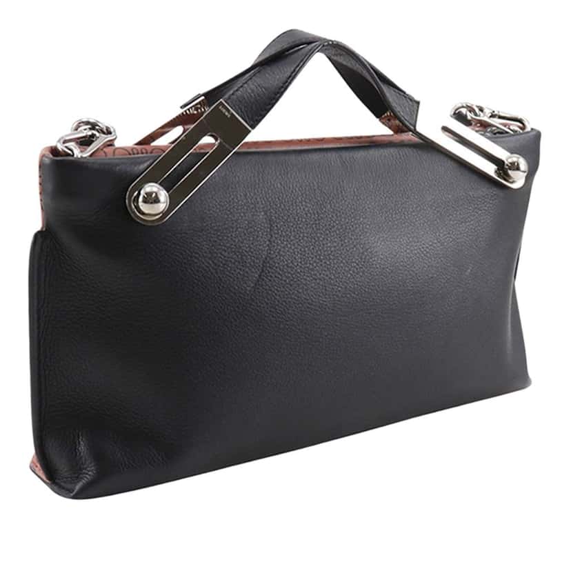 Loewe Small Repeat Anagram Leather Missy Satchel Pink Leather Good condition - Inside View