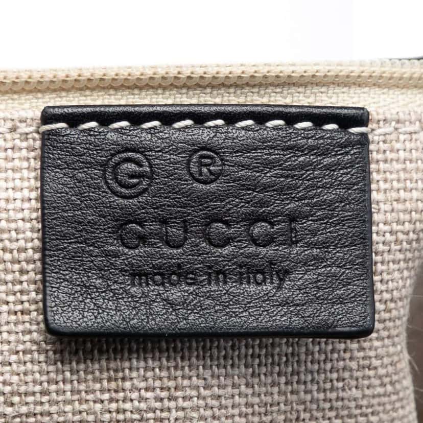 Gucci Large Microguccissima Dome Satchel Black Leather Good condition - Box View