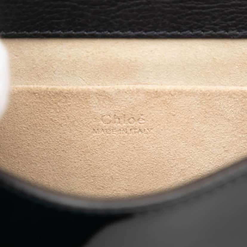 Chloé Small Patent Nile Bracelet Satchel Black Leather Good condition - Box View