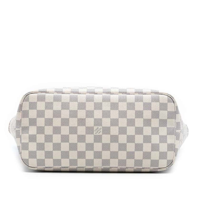 Louis Vuitton Damier Azur Neverfull MM White Good condition - Inside View