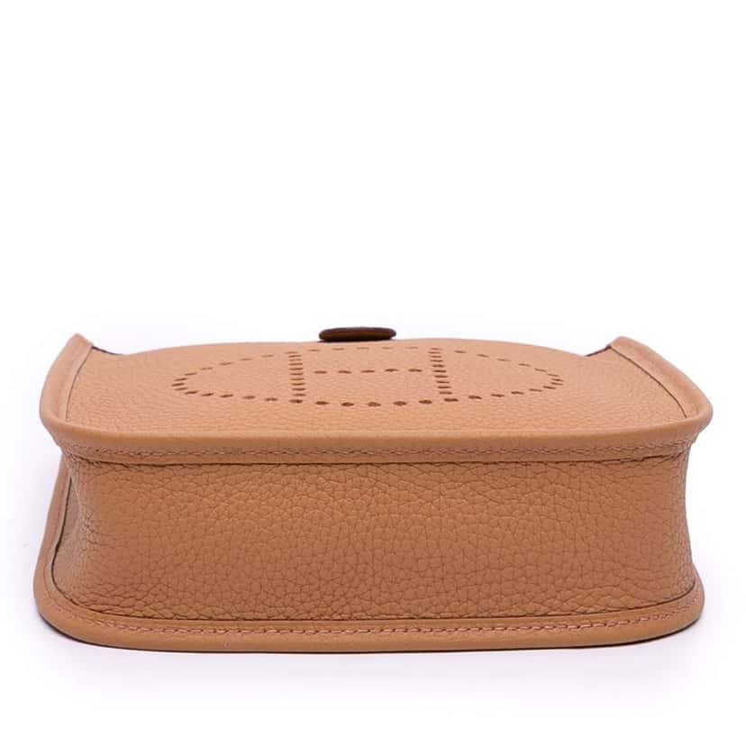 Hermès Clemence Evelyne TPM 16 Brown Leather Very good condition - Inside View