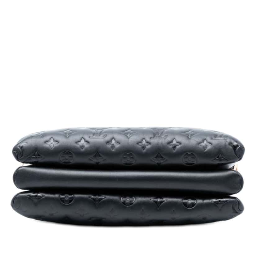 Louis Vuitton Monogram Embossed Puffy Lambskin Coussin MM Black Leather Very good condition - Inside View