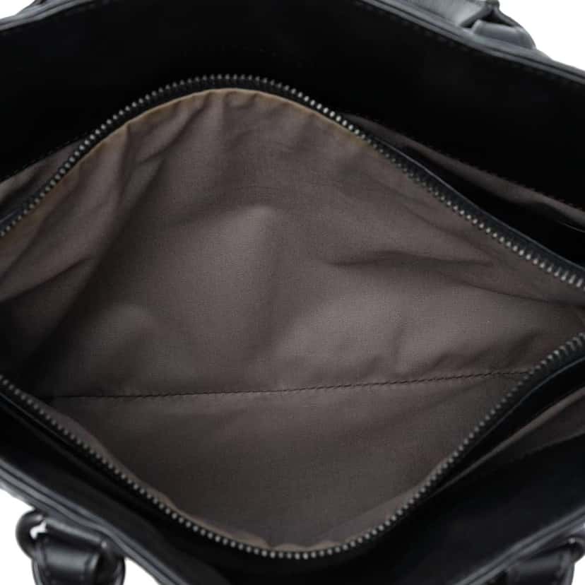 Bottega Veneta Nappa Intrecciato Business Bag Black Leather Good condition - Model View