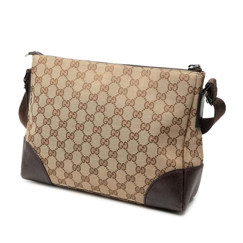 Gucci GG Canvas Crossbody Brown Canvas Very good condition - Back View