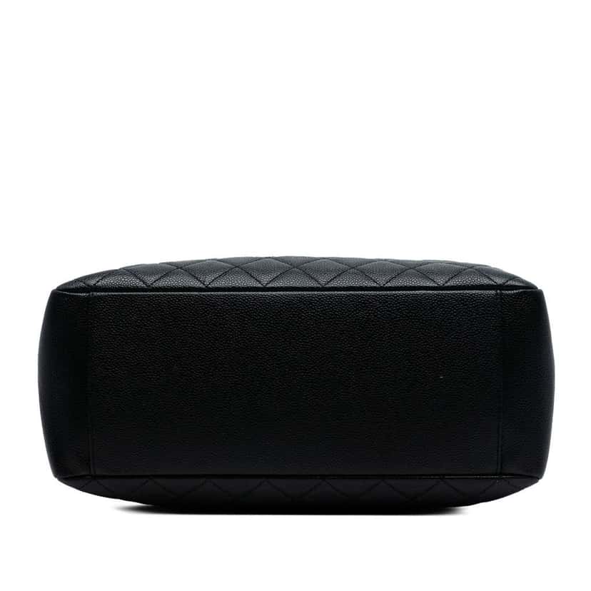 Chanel Caviar Grand Shopping Tote Black Leather Good condition - Inside View