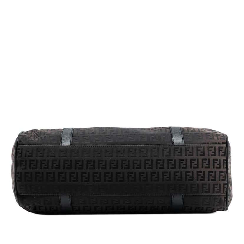 Fendi Zucchino Canvas Shoulder Bag Brown Canvas Good condition - Inside View