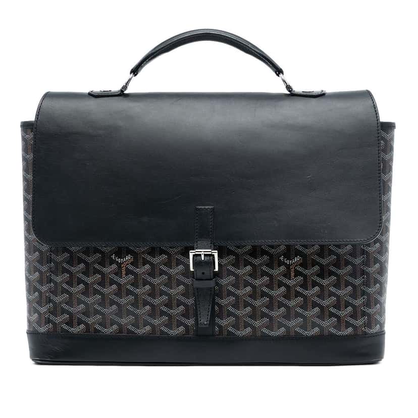 Goyard Goyardine Citadin PM Black Canvas Very good condition - Front View