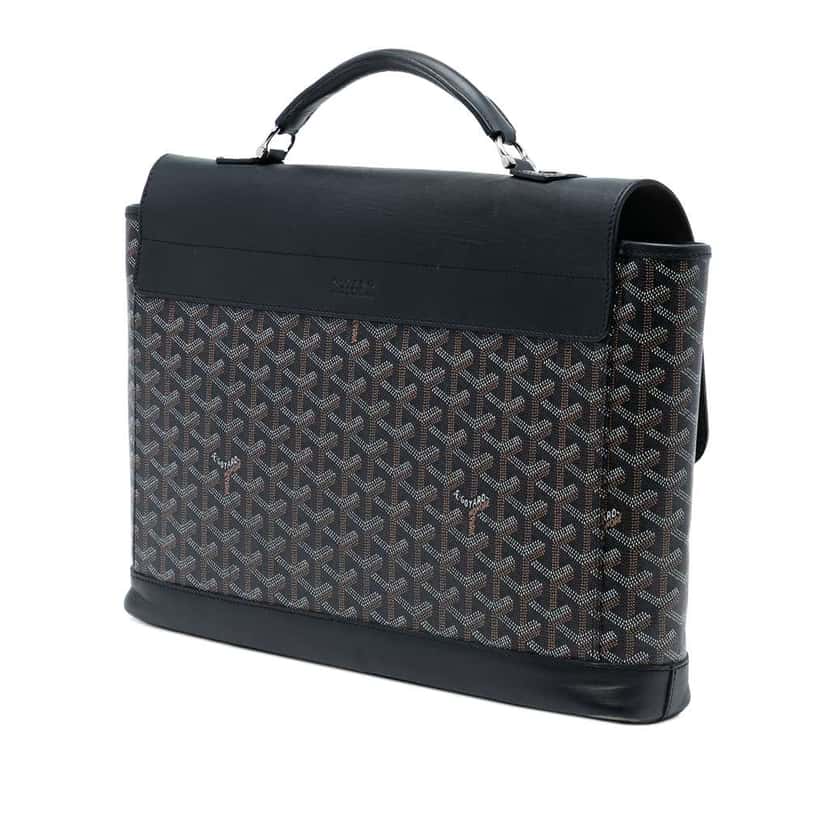 Goyard Goyardine Citadin PM Black Canvas Very good condition - Back View