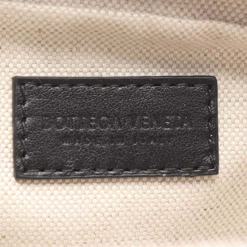 Bottega Veneta Medium Leather Intrecciato Organizer Black Leather Never worn - Model View