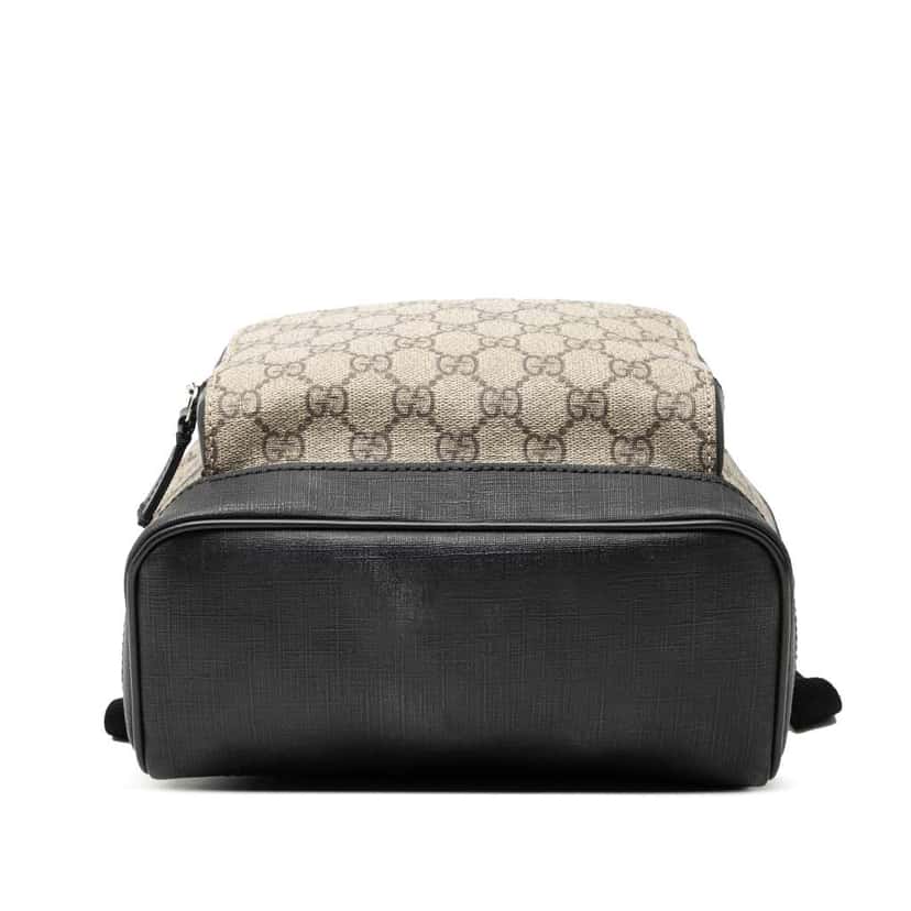 Gucci Small GG Supreme Eden Day Backpack Brown Canvas Very good condition - Inside View