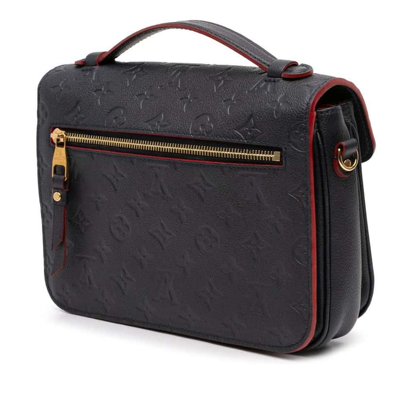Louis Vuitton Monogram Empreinte Pochette Metis Blue Leather Good condition - Back View