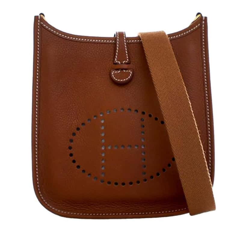 Hermès Barenia Evelyne TPM 16 Brown Leather Good condition - Front View