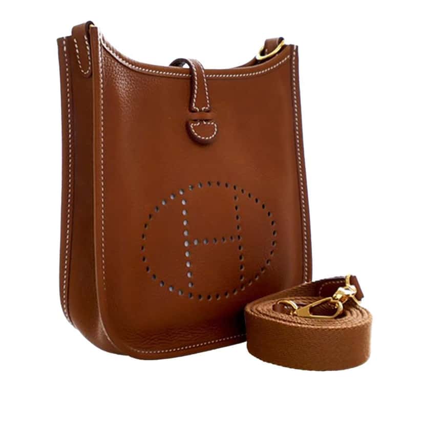 Hermès Barenia Evelyne TPM 16 Brown Leather Good condition - Back View