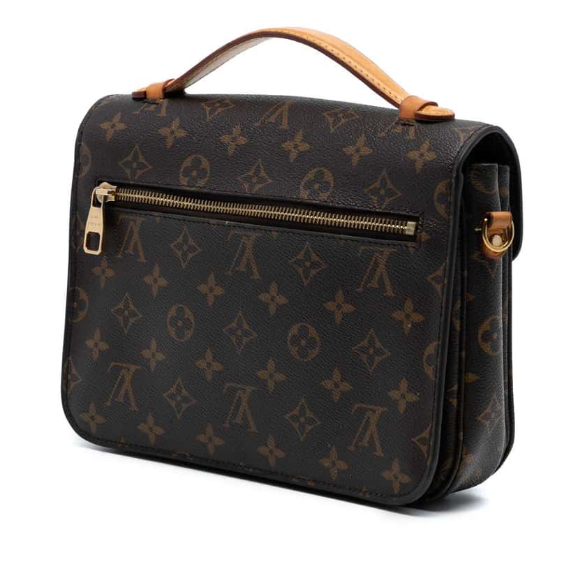 Louis Vuitton Monogram Pochette Metis Brown Very good condition - Back View