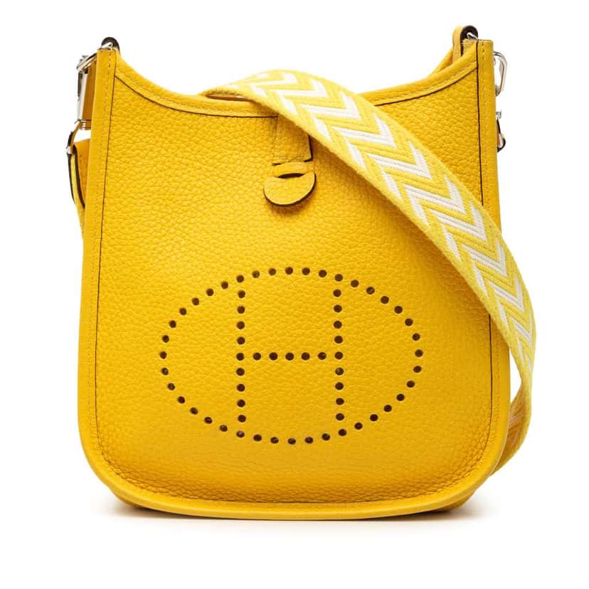 Hermès Clemence Amazone Evelyne TPM 16 Yellow Leather Very good condition - Front View