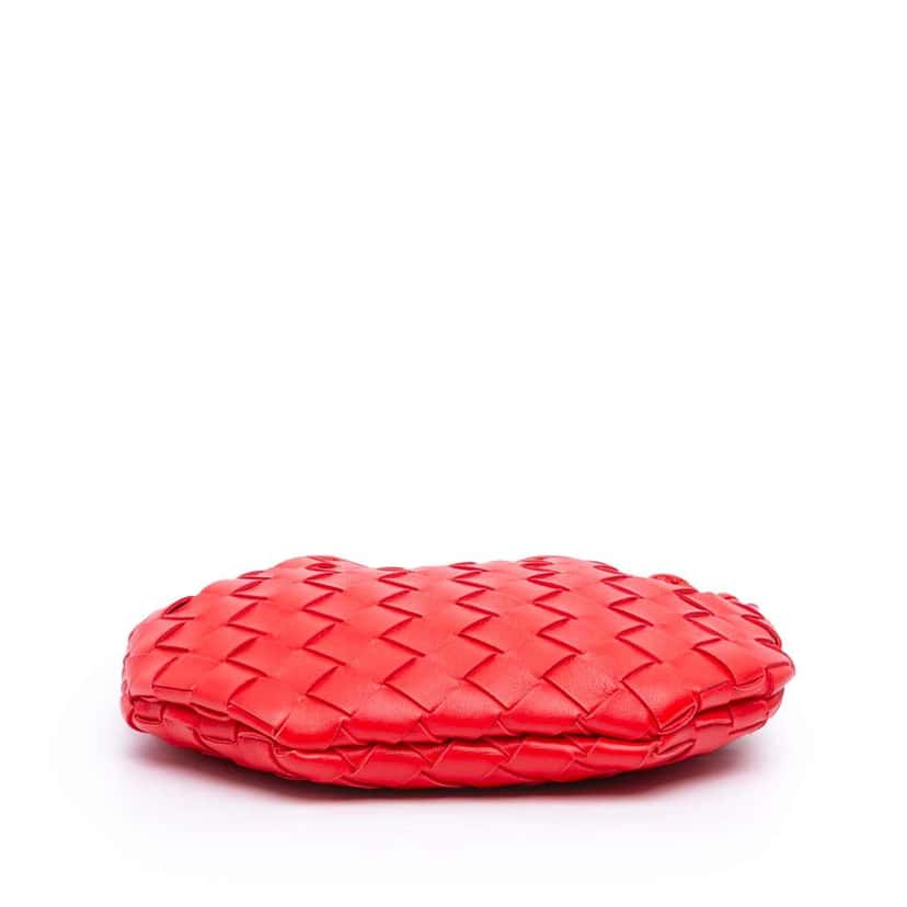 Bottega Veneta Baby Lambskin Intrecciato Sardine Red Leather Very good condition - Inside View