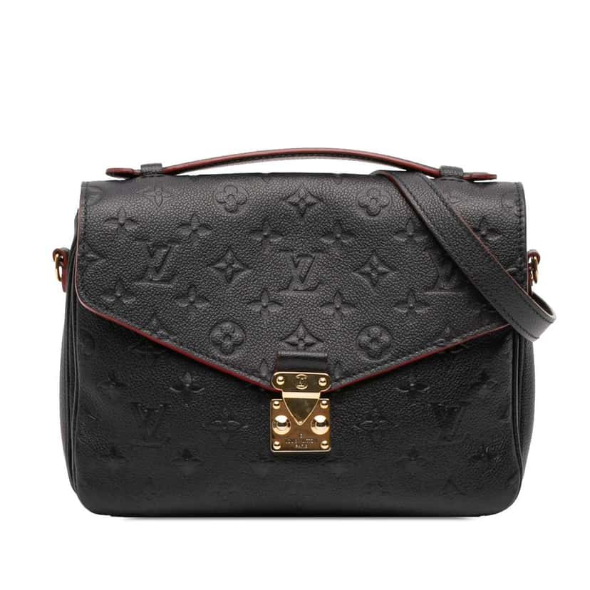 Louis Vuitton Monogram Empreinte Pochette Metis Blue Leather Very good condition - Front View