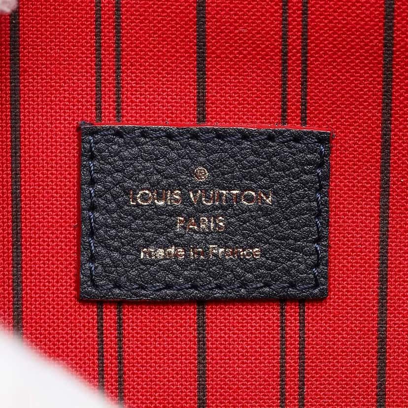 Louis Vuitton Monogram Empreinte Pochette Metis Blue Leather Good condition - Box View