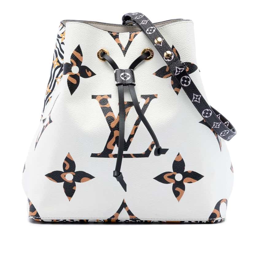 Louis Vuitton Monogram Jungle Giant NeoNoe MM White Very good condition - Front View