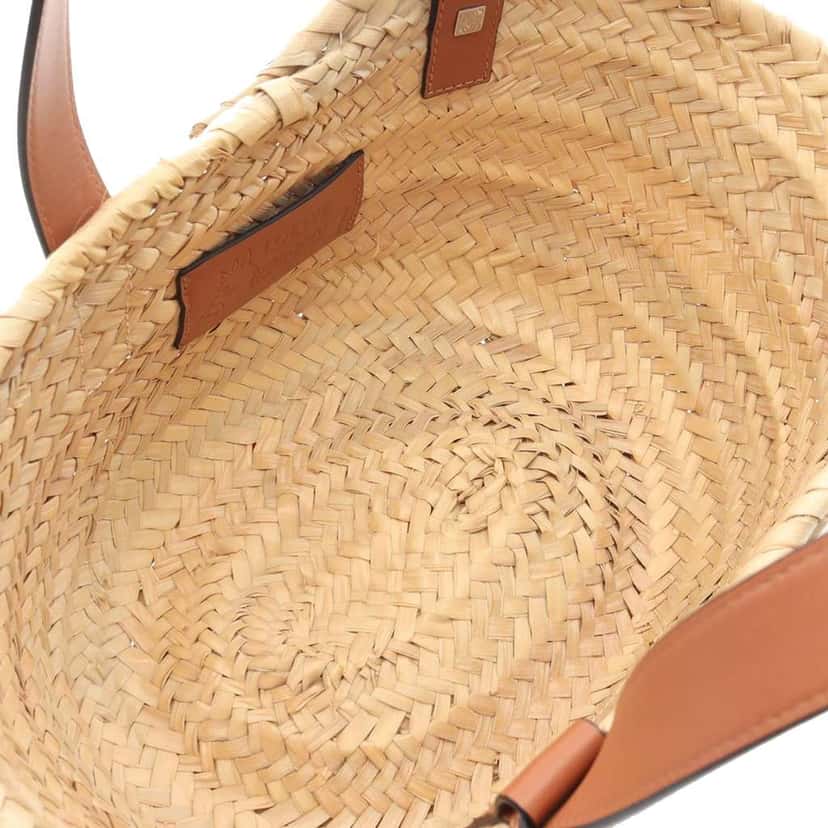 Loewe Studio Ghibli My Neighbor Totoro Small Raffia Dust Bunnies Basket Tote Brown Very good condition - Inside View