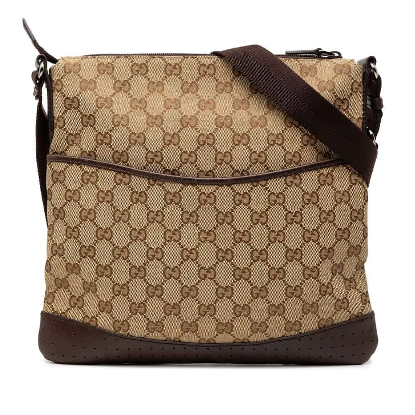 Gucci GG Canvas Crossbody Brown Canvas Very good condition - Front View