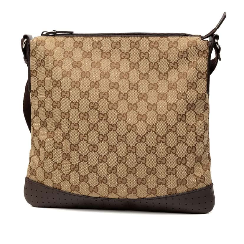 Gucci GG Canvas Crossbody Brown Canvas Very good condition - Back View