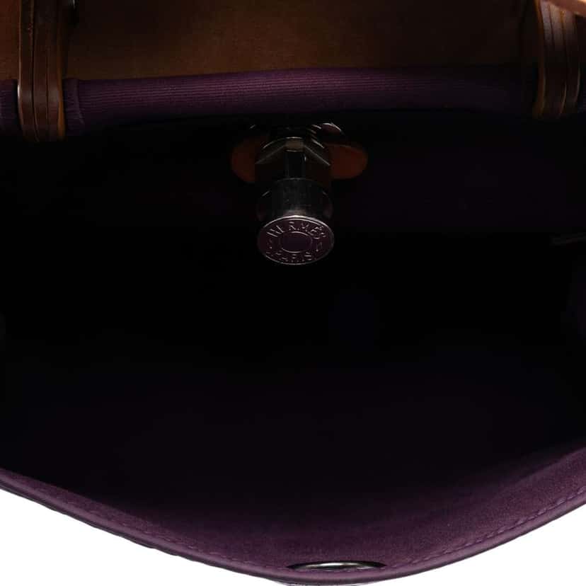 Hermès Toile Herbag Zip 31 Purple Canvas Good condition - Model View