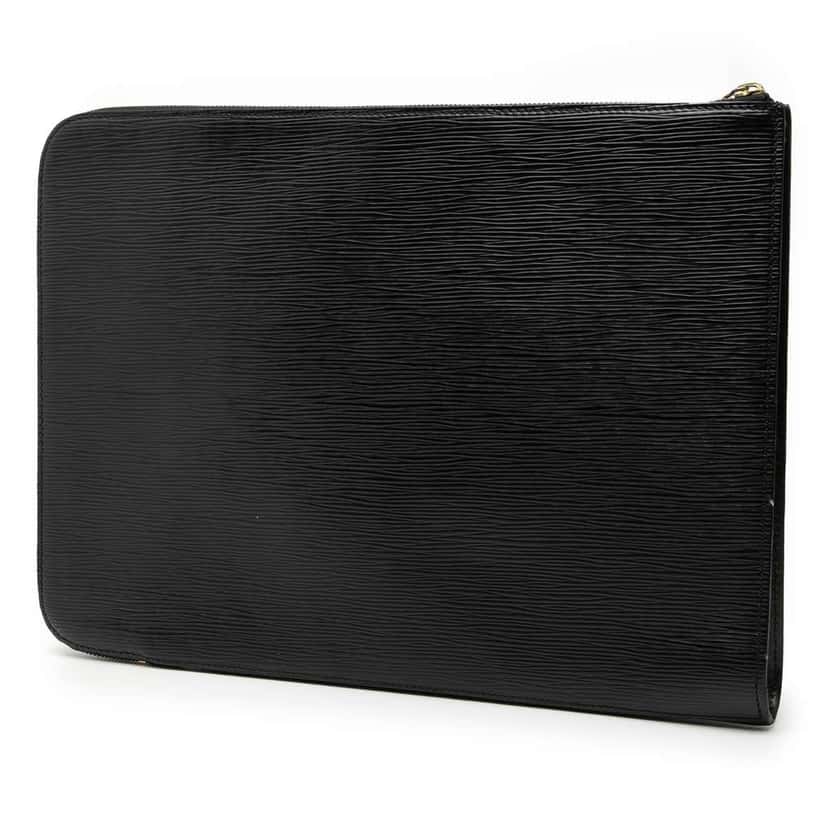Louis Vuitton Epi Pochette Jour GM Black Leather Good condition - Back View
