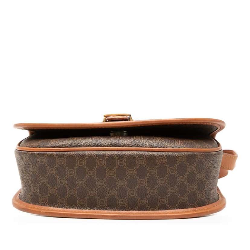 Celine Macadam Coated Canvas Crossbody Brown Canvas Good condition - Inside View