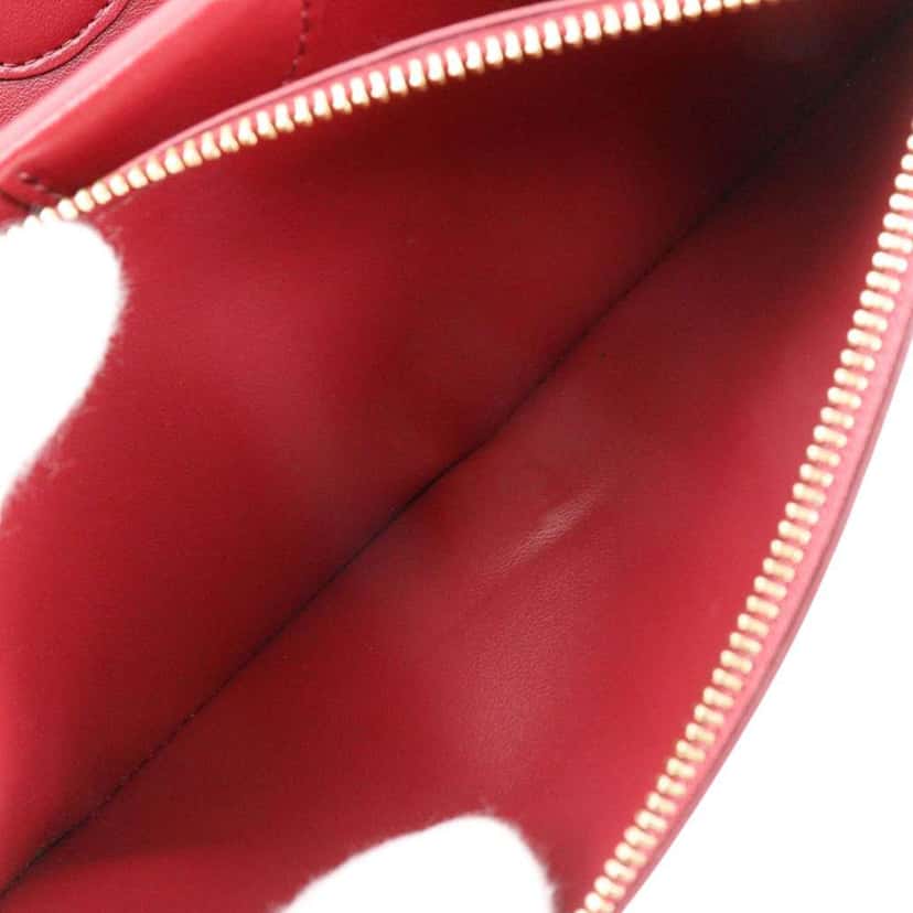 Burberry Leather TB Wallet On Strap Red Leather Very good condition - Box View