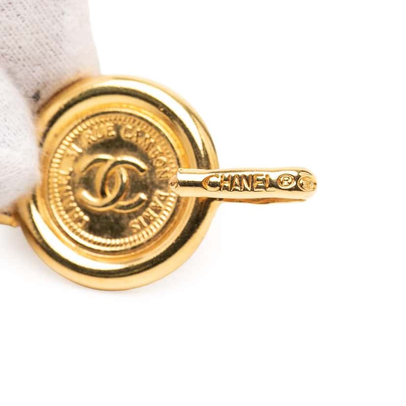 Chanel Gold Plated Medallion Rue Cambon Chain Belt Gold Metal Very good condition - Inside View