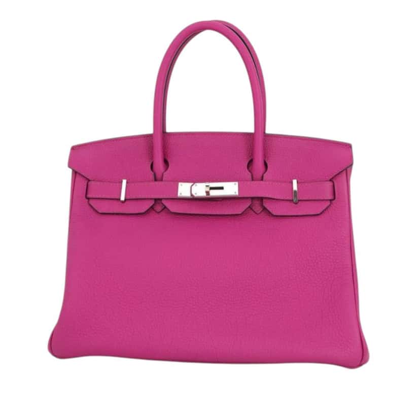 Hermès Togo Birkin Retourne 30 Pink Leather Good condition - Front View