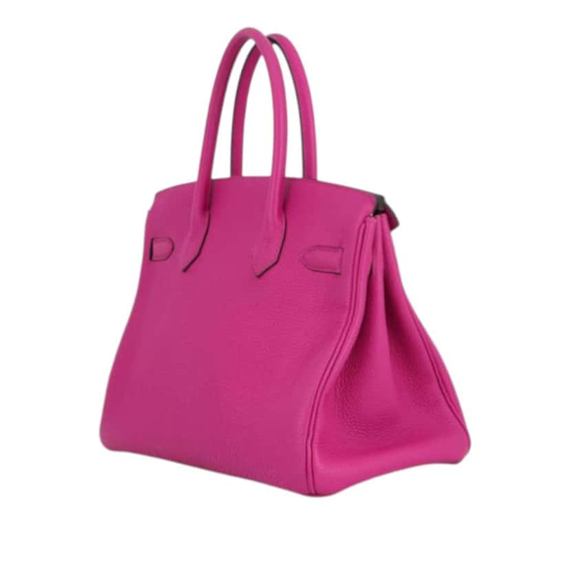 Hermès Togo Birkin Retourne 30 Pink Leather Good condition - Back View