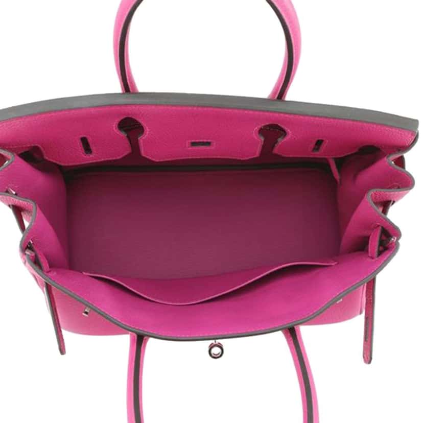 Hermès Togo Birkin Retourne 30 Pink Leather Good condition - Model View